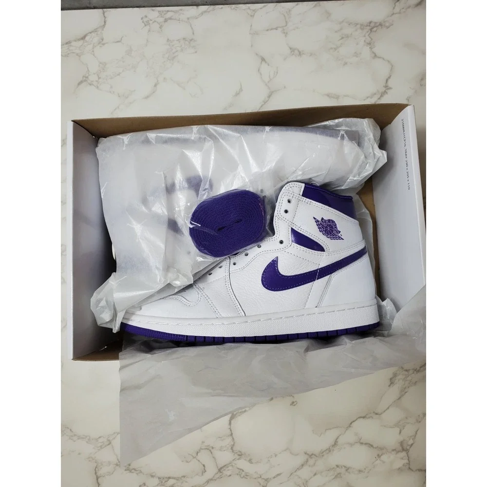 Nike Air Jordan 1 Retro High OG Court Purple Size 7 Women's  5.5 Men's
